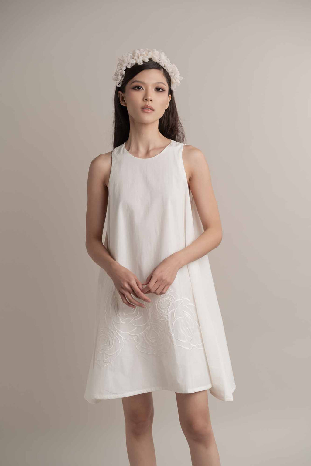 Camilla Embroidery Mini Dress