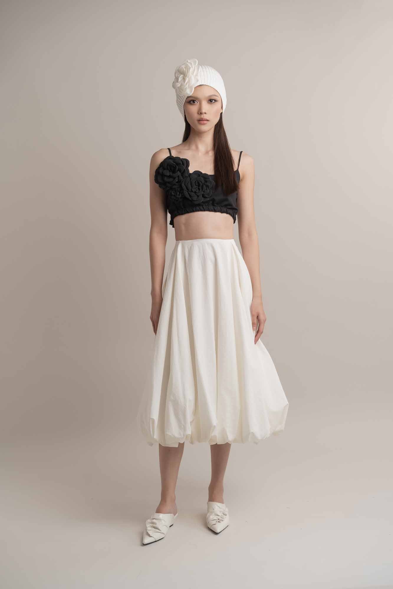 Camilla Crop Tank Top with Brooch