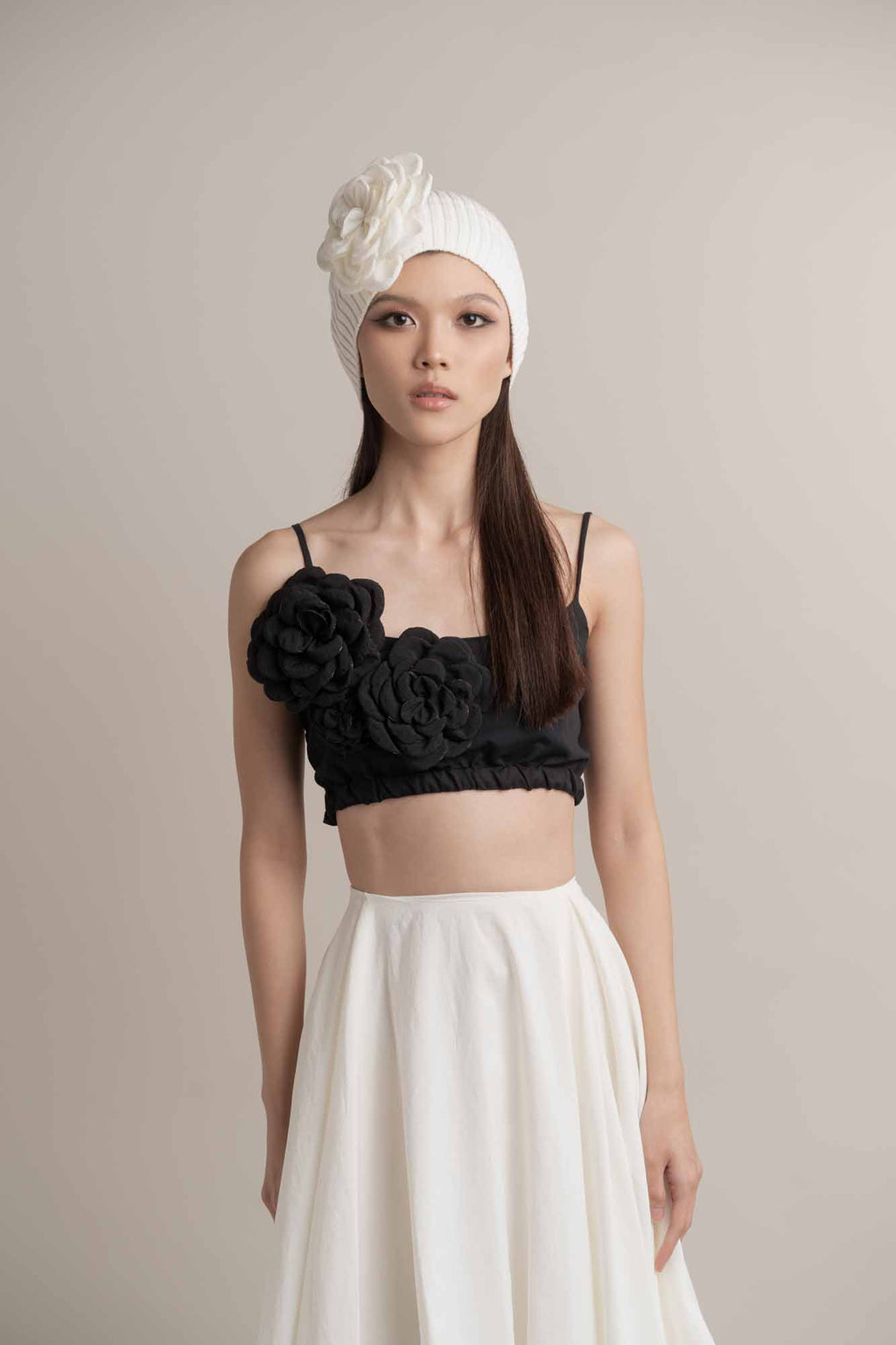 Camilla Crop Tank Top with Brooch