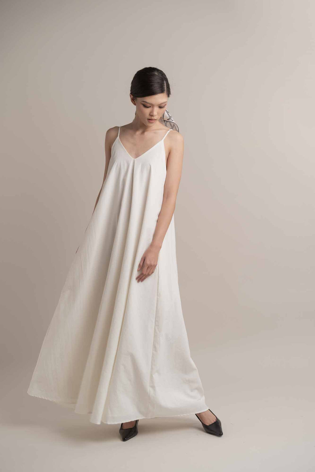 Camilla Long Dress with Brooch