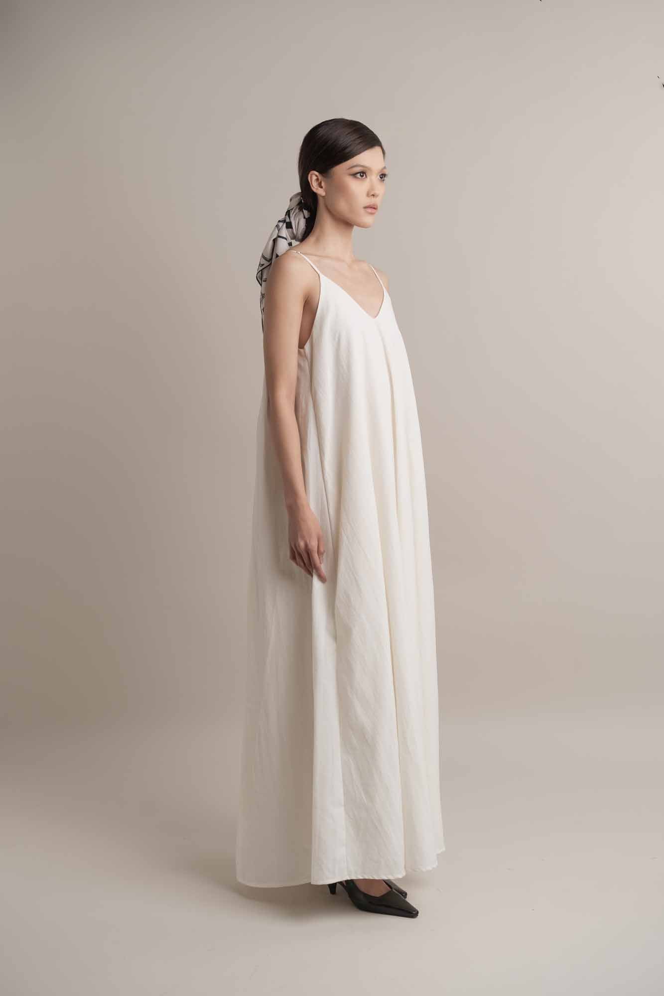 Camilla Long Dress with Brooch