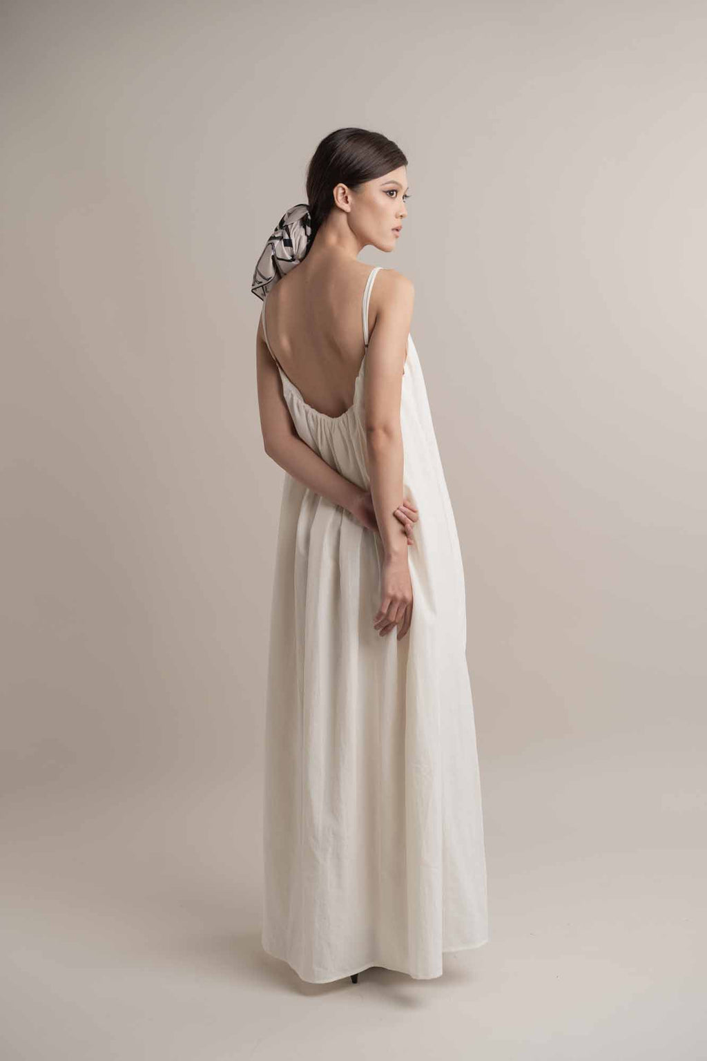 Camilla Long Dress with Brooch