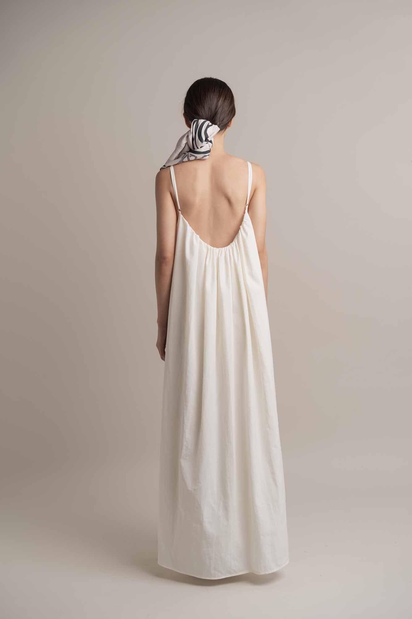 Camilla Long Dress with Brooch