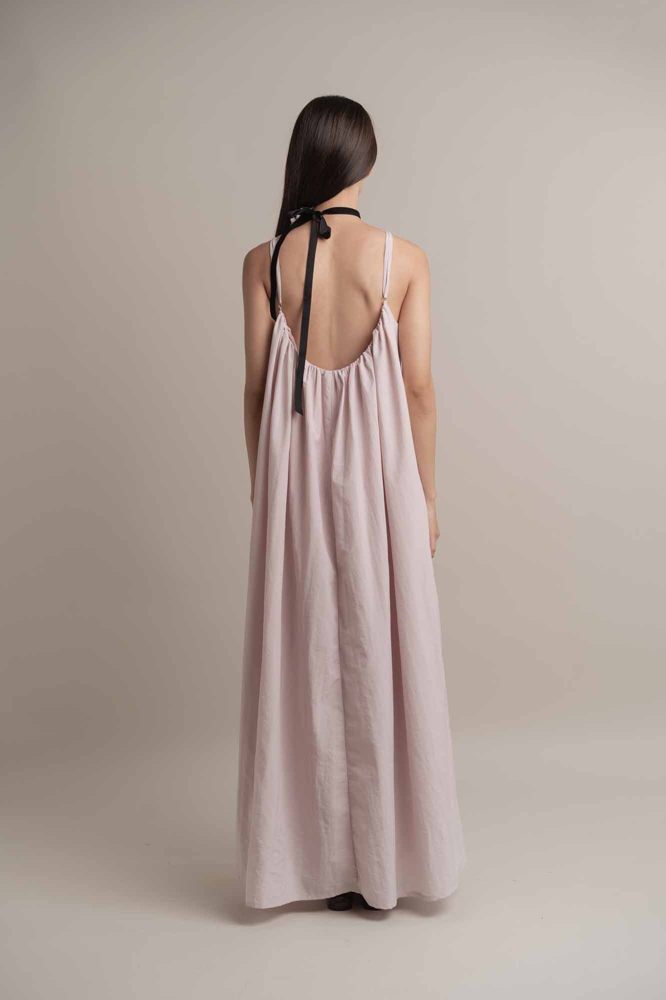 Camilla Long Dress with Brooch