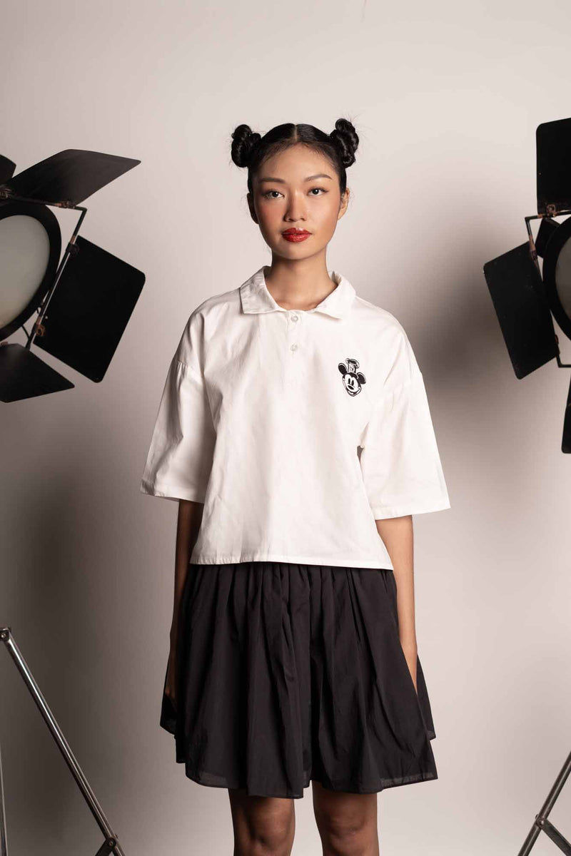 Steamboat Willie Embroidery Polo Shirt