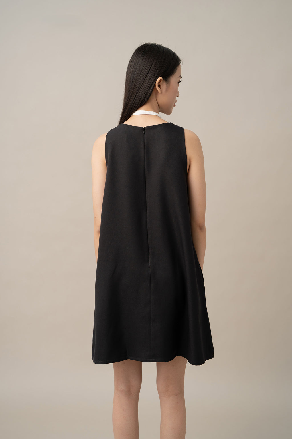 DA Origami Mini Dress in Licorice