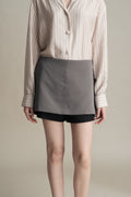 PO Quiet Two Layers Skort in Grey (Shipment Date 15 September-05 October 2026)