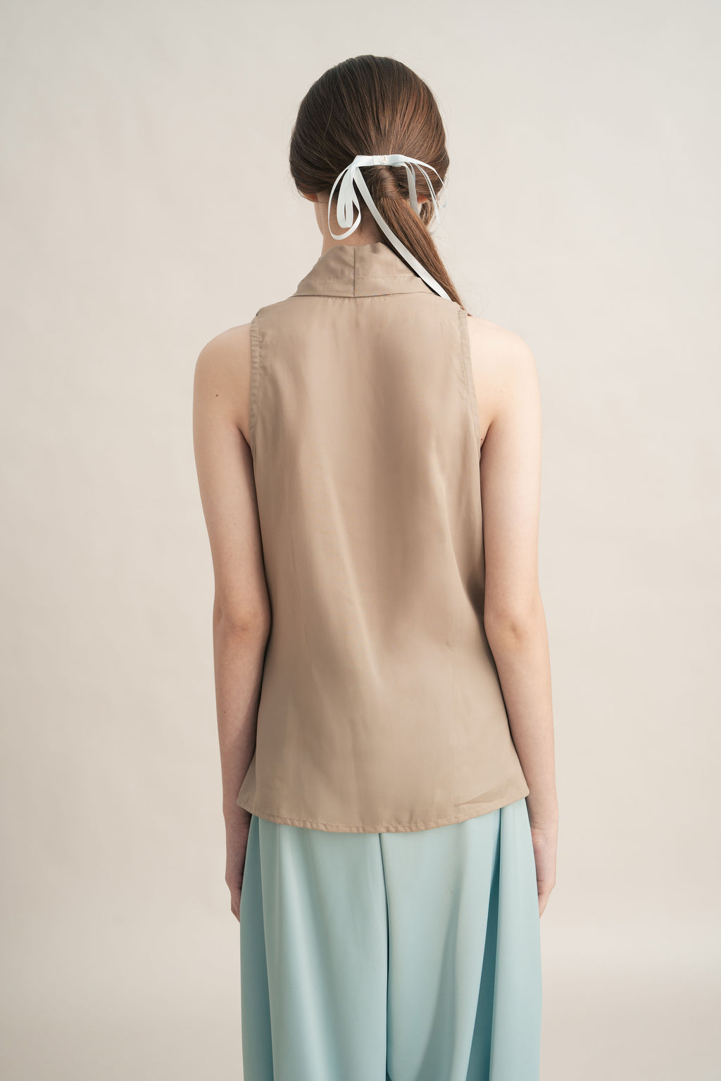 Quiet Halter Top in Latte