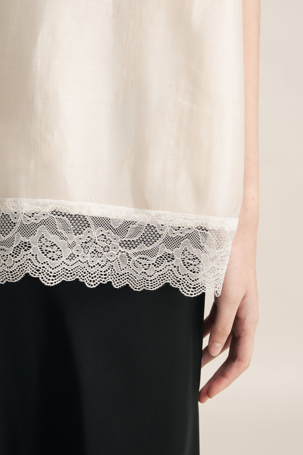 Cinderella Lace Top In Buttermilk