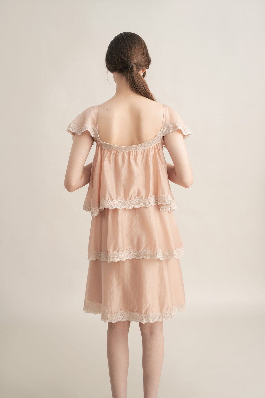 PO Quiet Ruffle Lace Dress in Hey Baby (Shipment Date 15 September-05 October 2026)