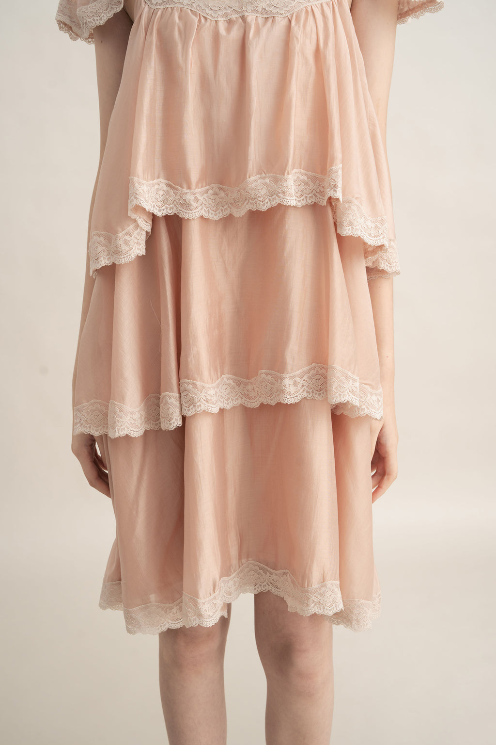 PO Quiet Ruffle Lace Dress in Hey Baby (Shipment Date 15 September-05 October 2026)