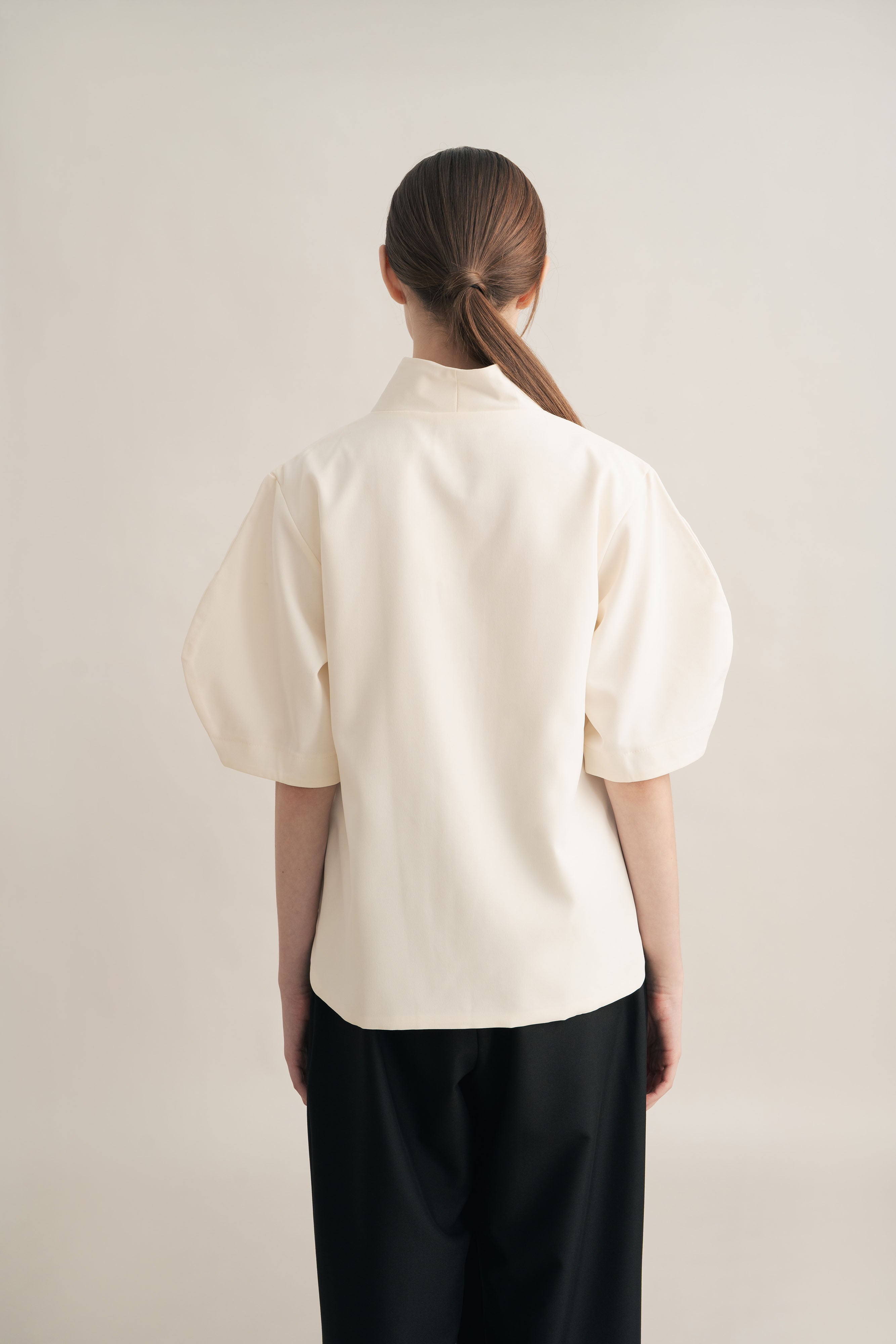 PO Quiet Kebaya Short Sleeve Top in Buttermilk (Shipment Date 15 September-05 October 2026)