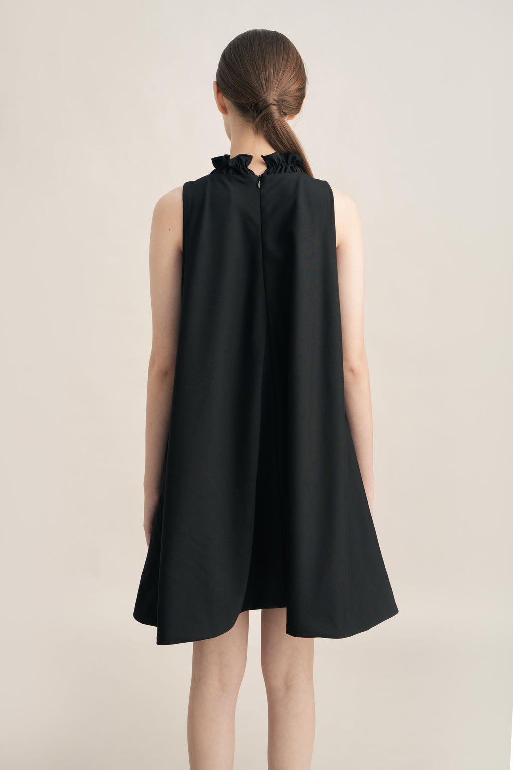 PO Quiet Button Dress in Licorice (Shipment Date 15 September-05 October 2026)
