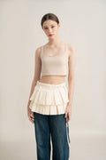 Quiet Pleats Obi in Ivory