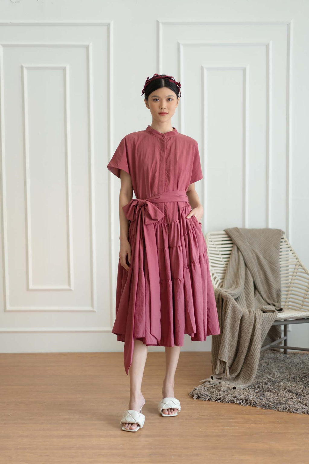 NVR Cherry Paneled Dress
