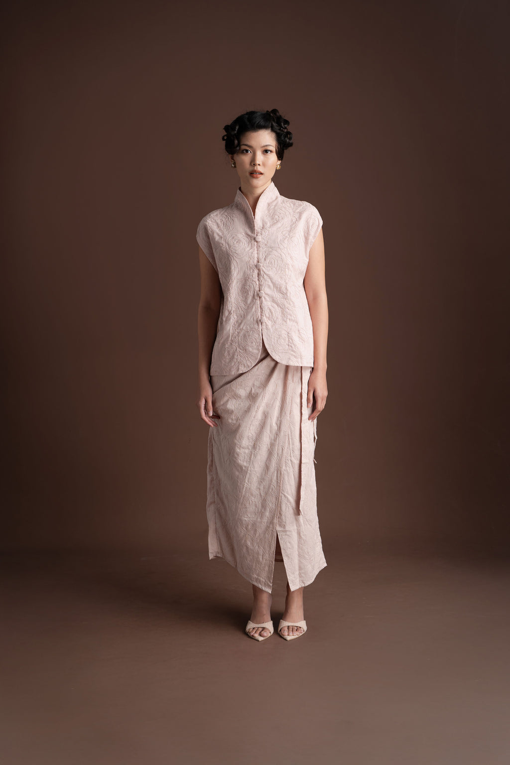 Senandika Kebaya Embroidery Top in Hey Baby - Belt Included