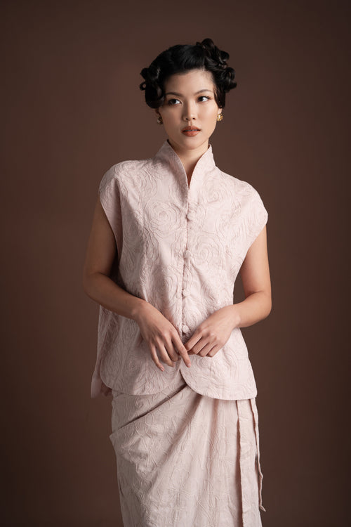 Senandika Kebaya Embroidery Top in Hey Baby - Belt Included