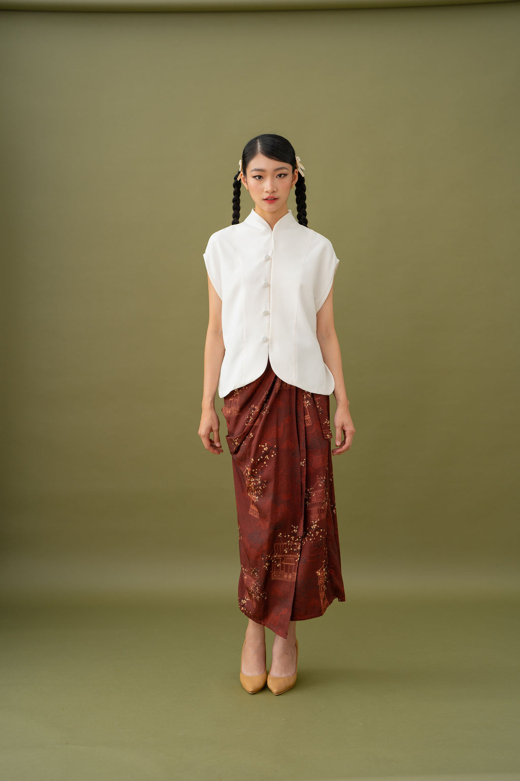 Jade Kebaya Top