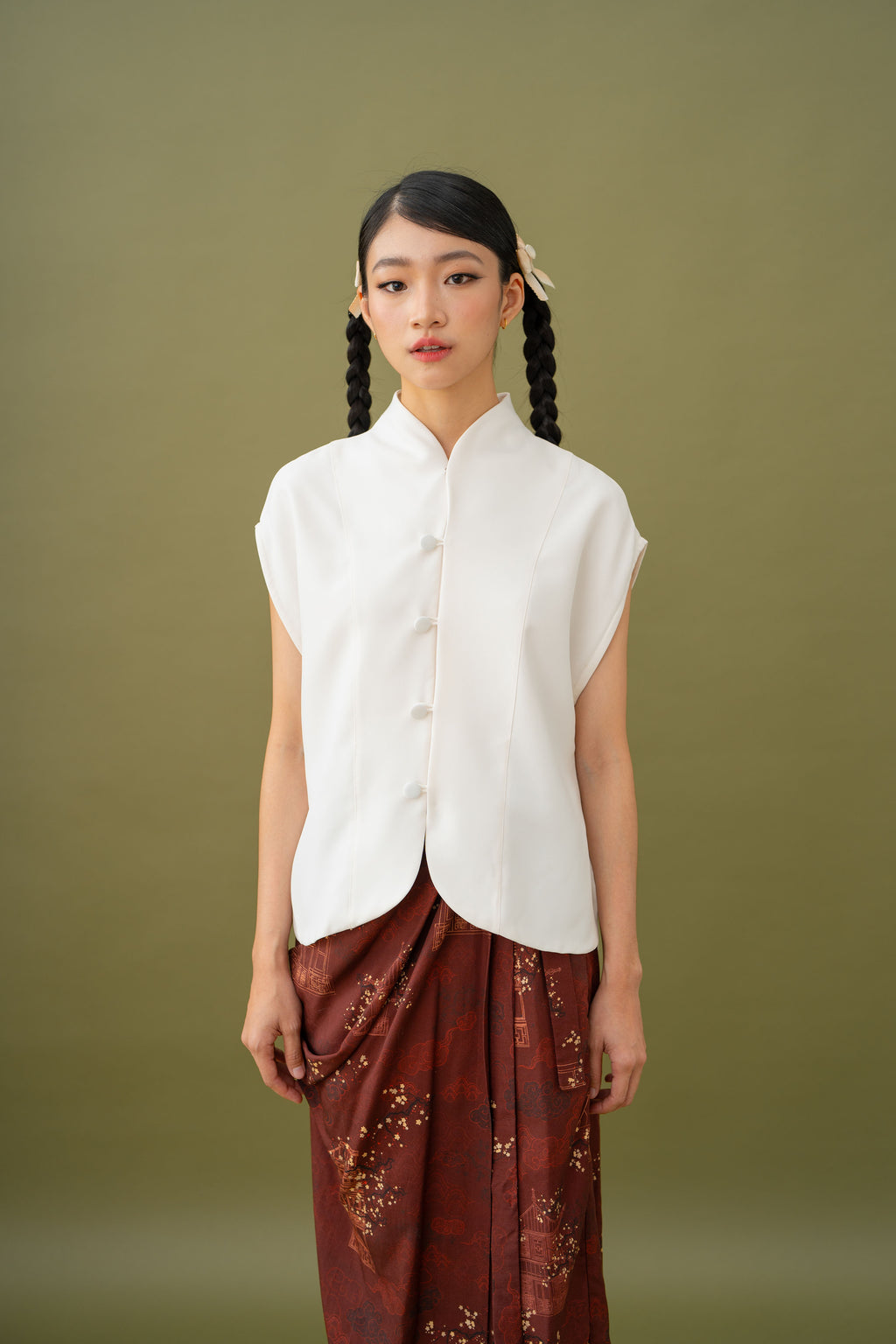Jade Kebaya Top