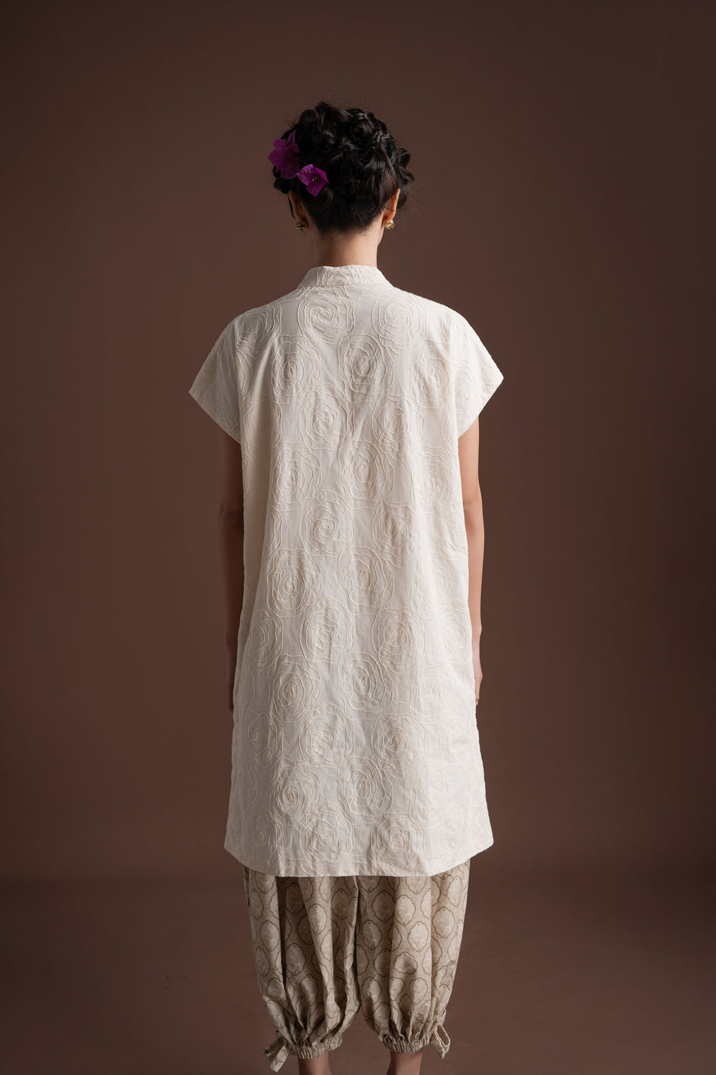 Senandika Aruna Top in Buttermilk