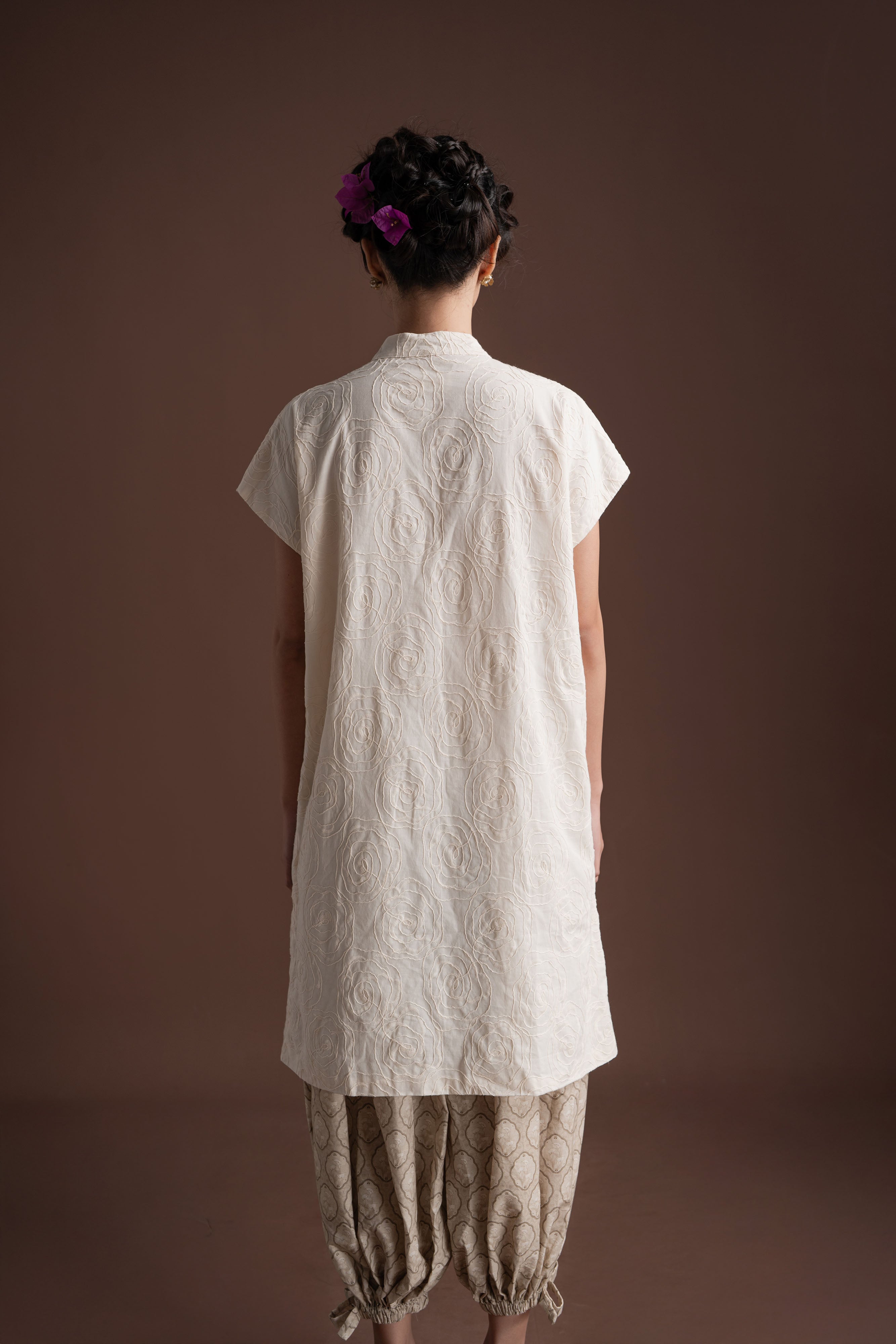 Senandika Aruna Top in Buttermilk