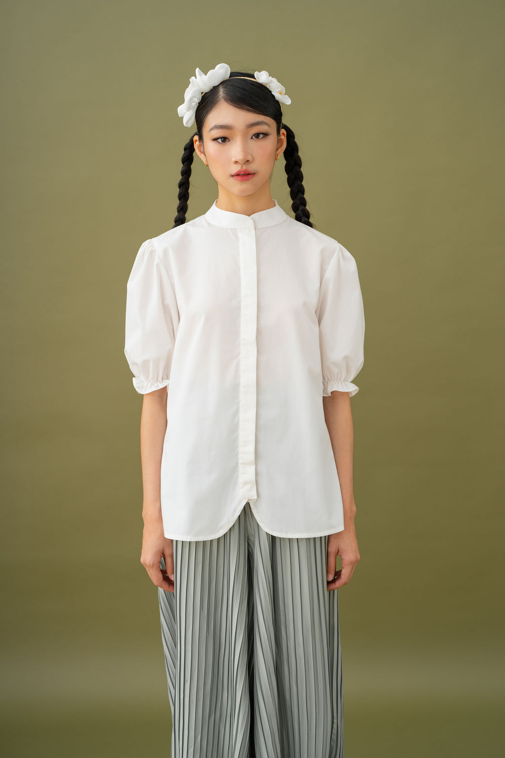 Jade Puffy Sleeve Top