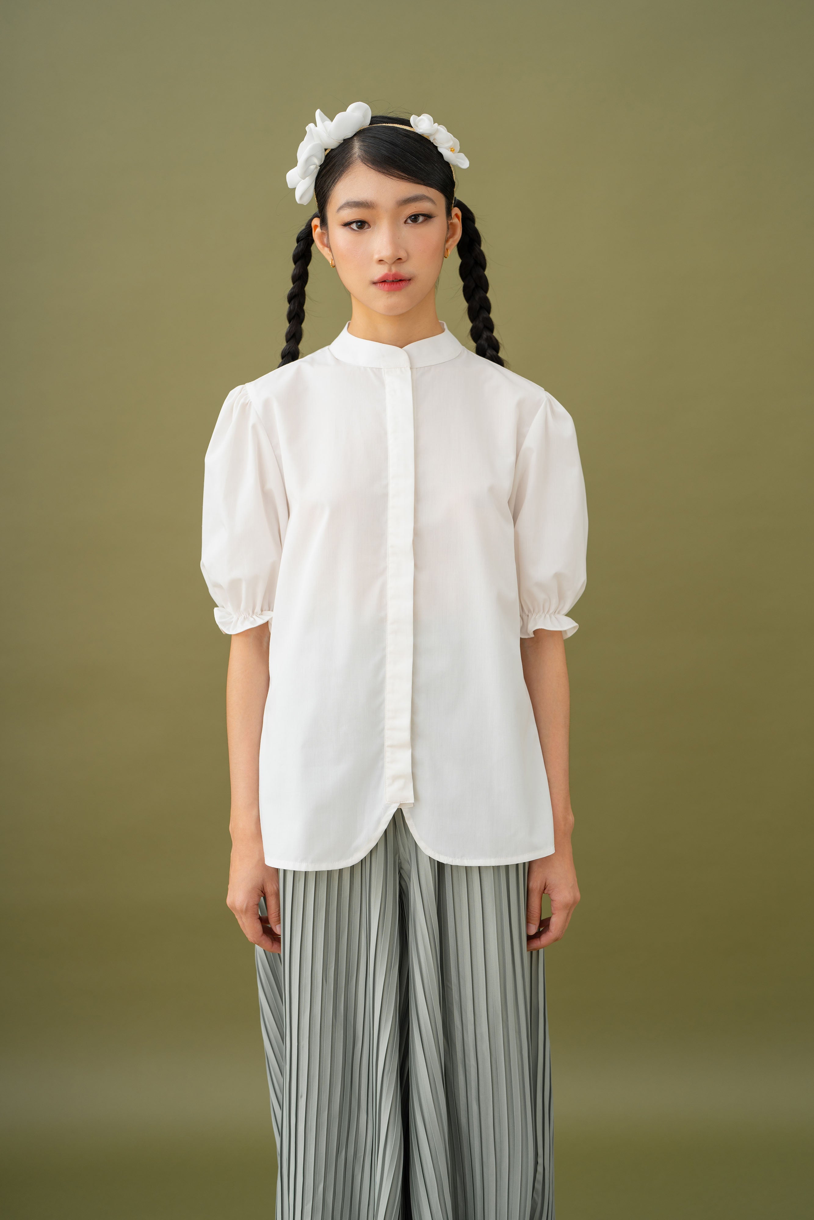 Jade Puffy Sleeve Top