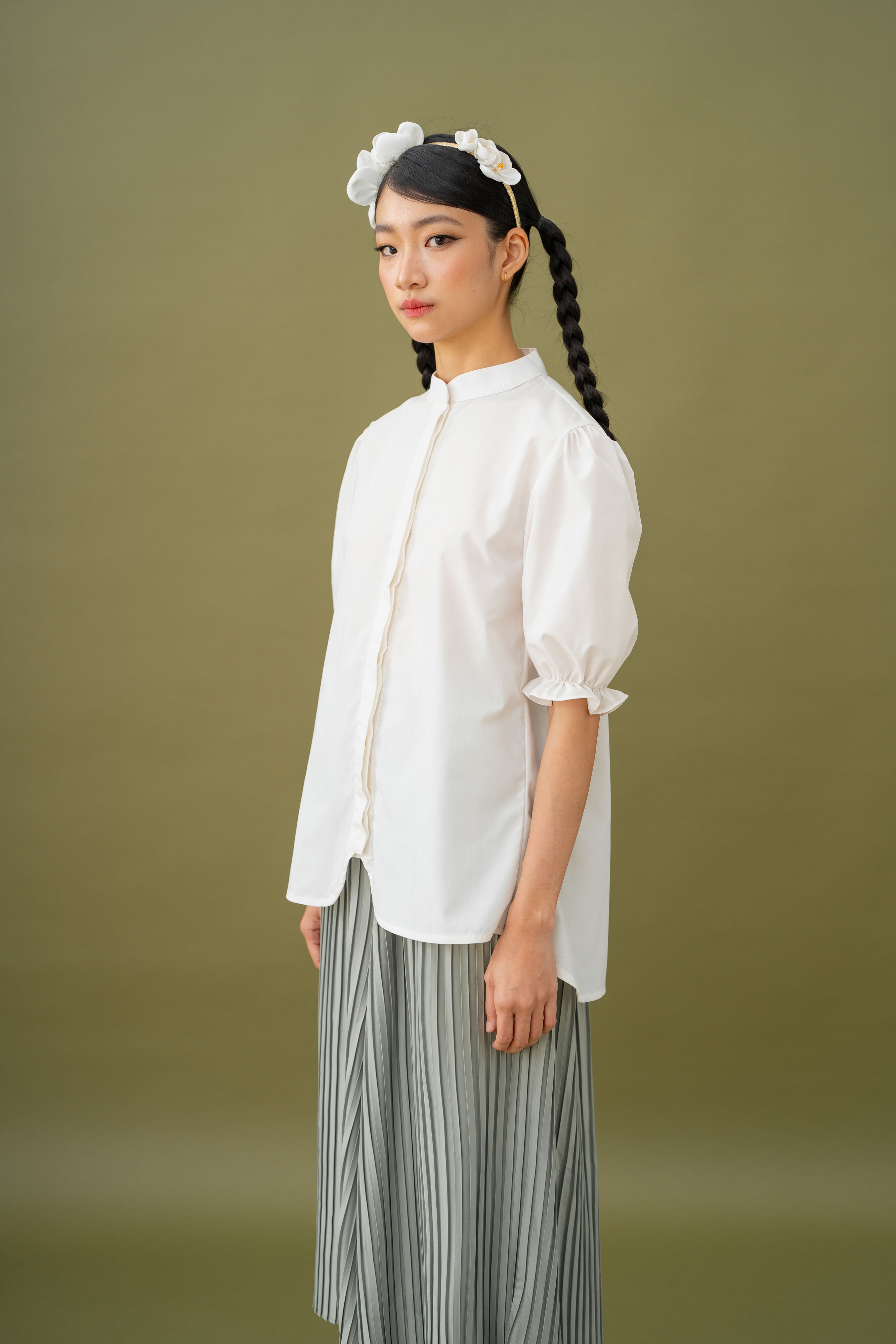 Jade Puffy Sleeve Top