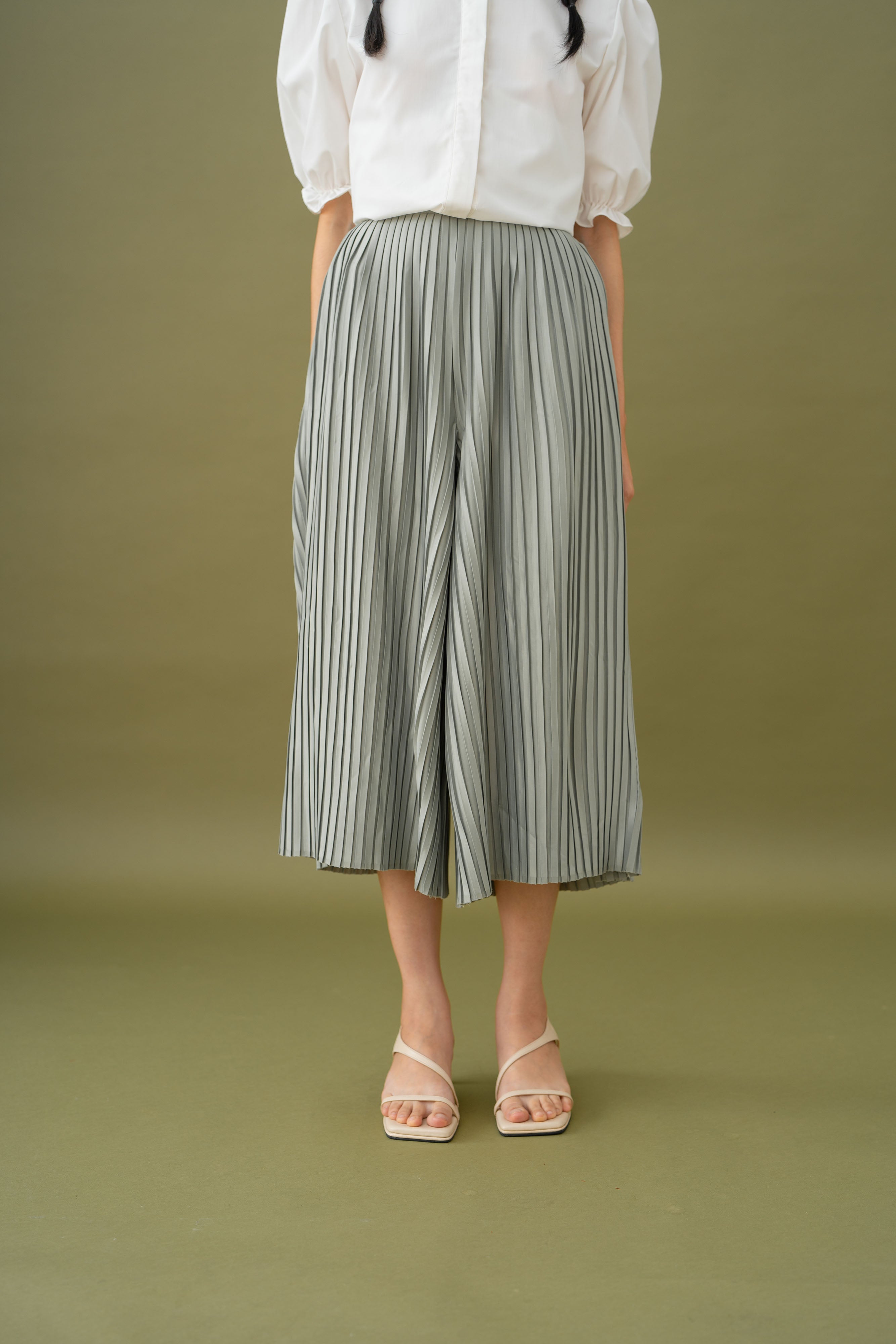 Jade Pleated Cullotes