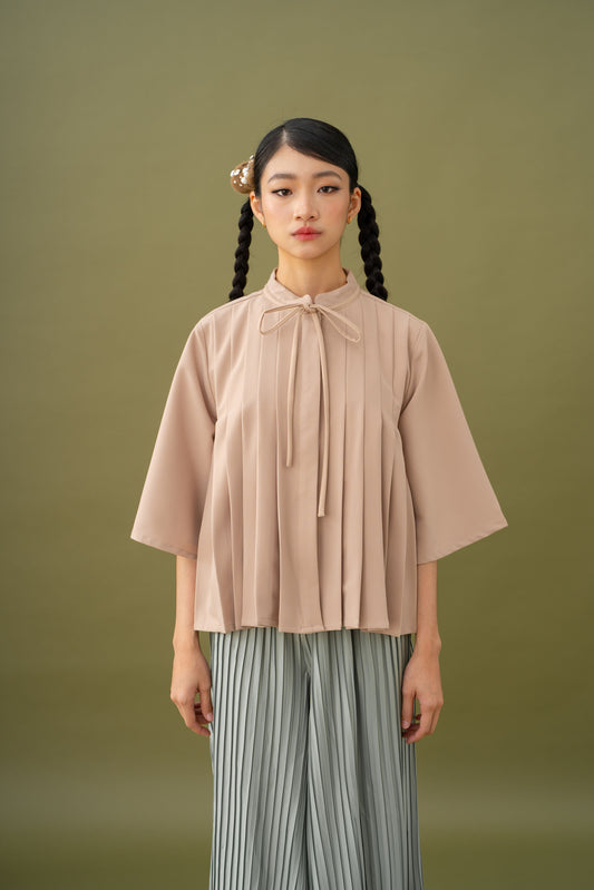 Jade Pleated Top