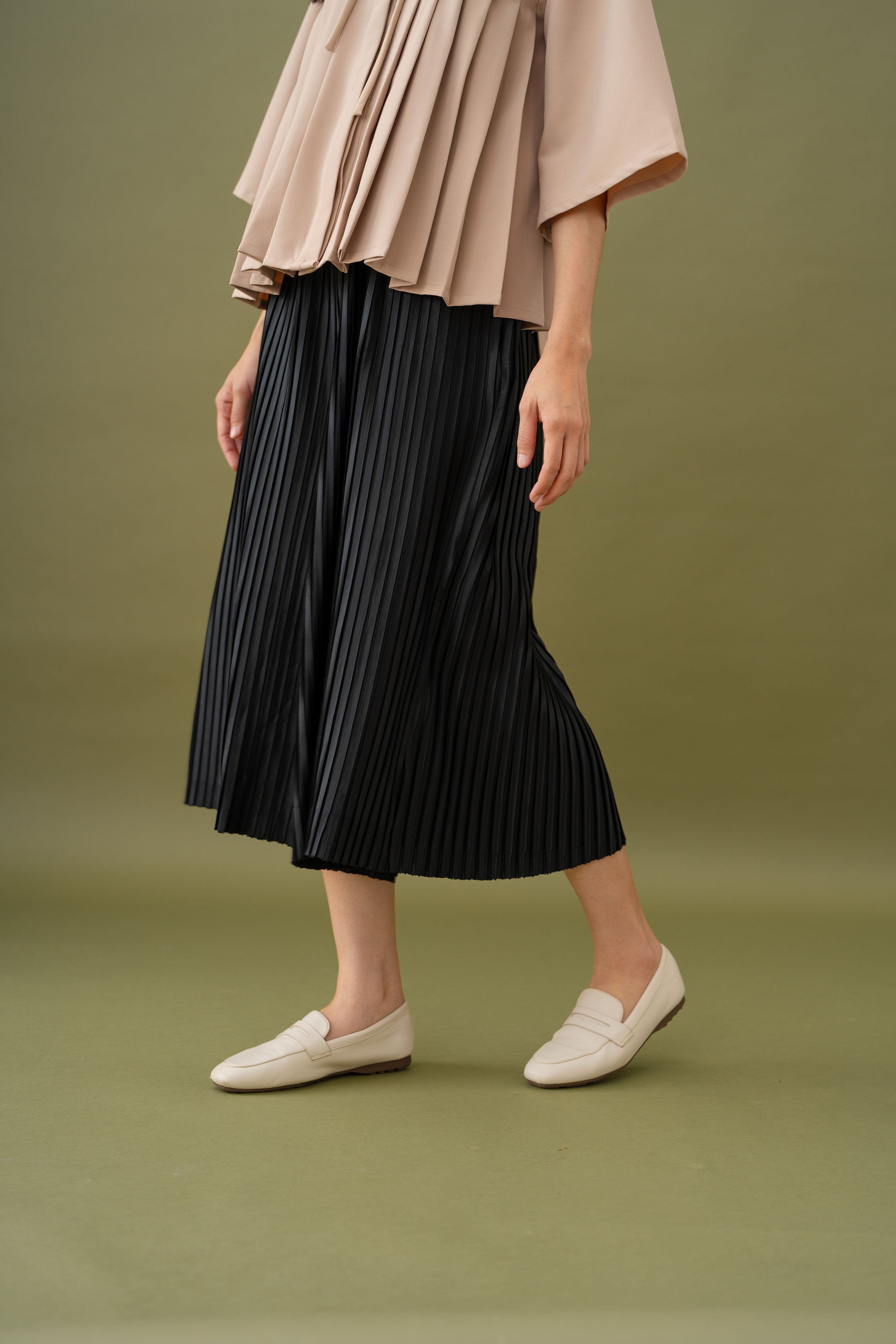 Jade Pleated Cullotes