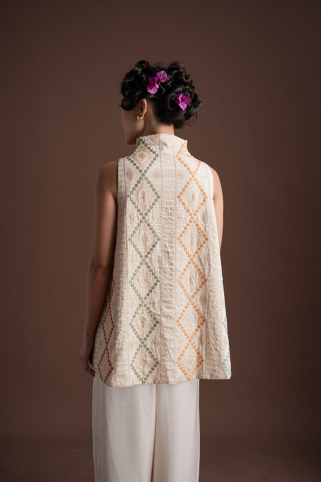 Senandika Svara Top in Cream