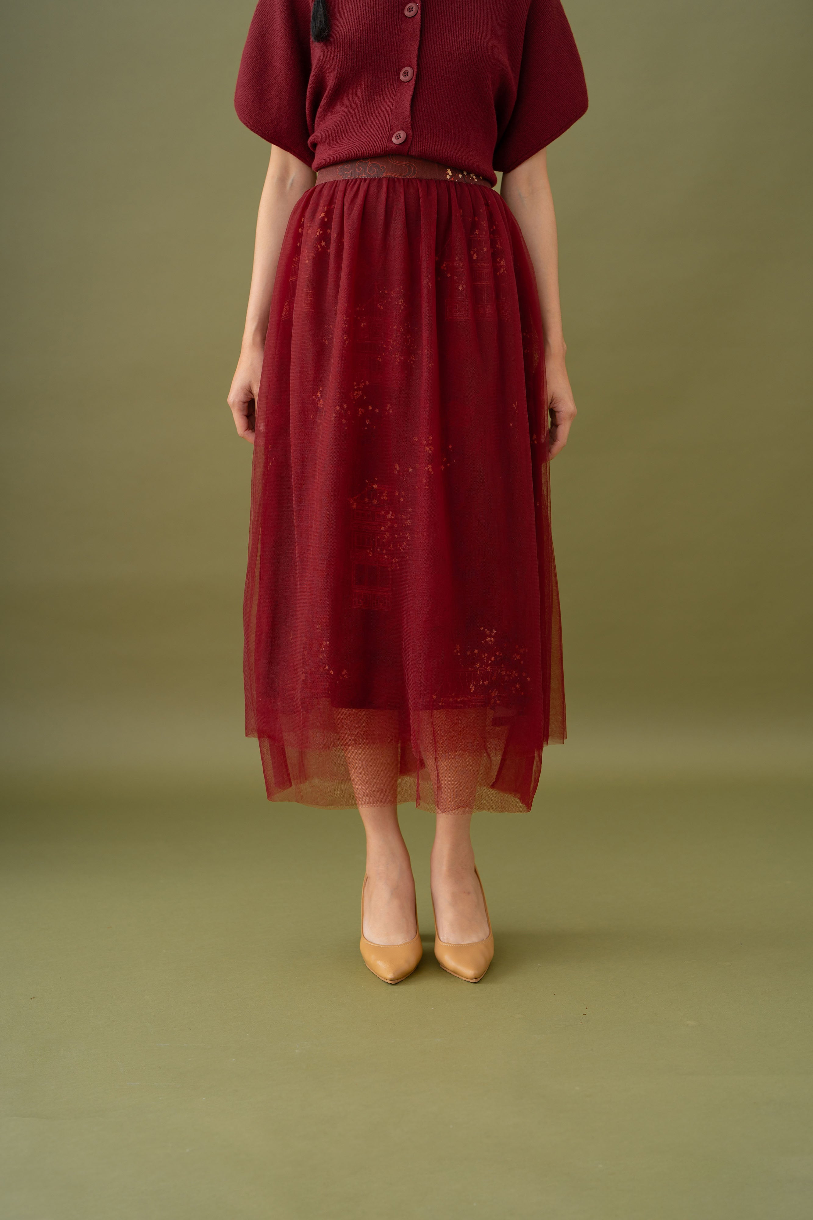 Jade Tutu Pattern Skirt