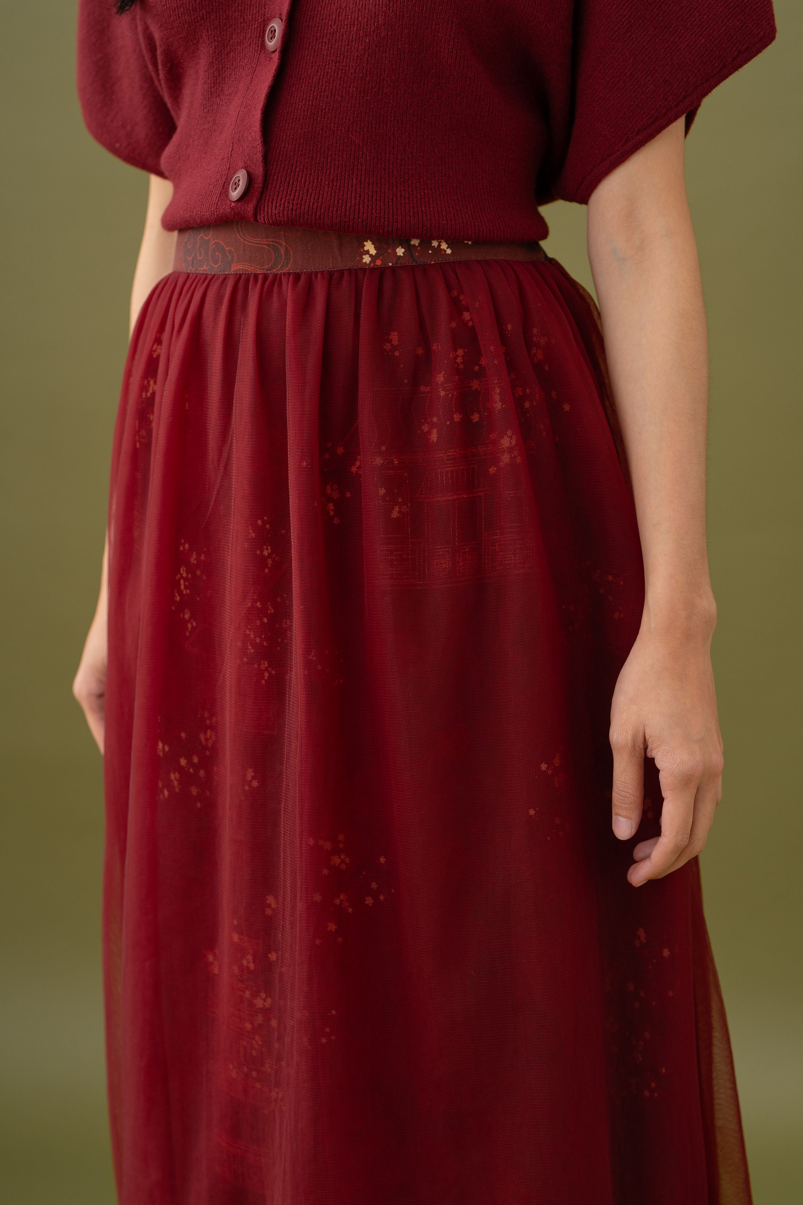 Jade Tutu Pattern Skirt