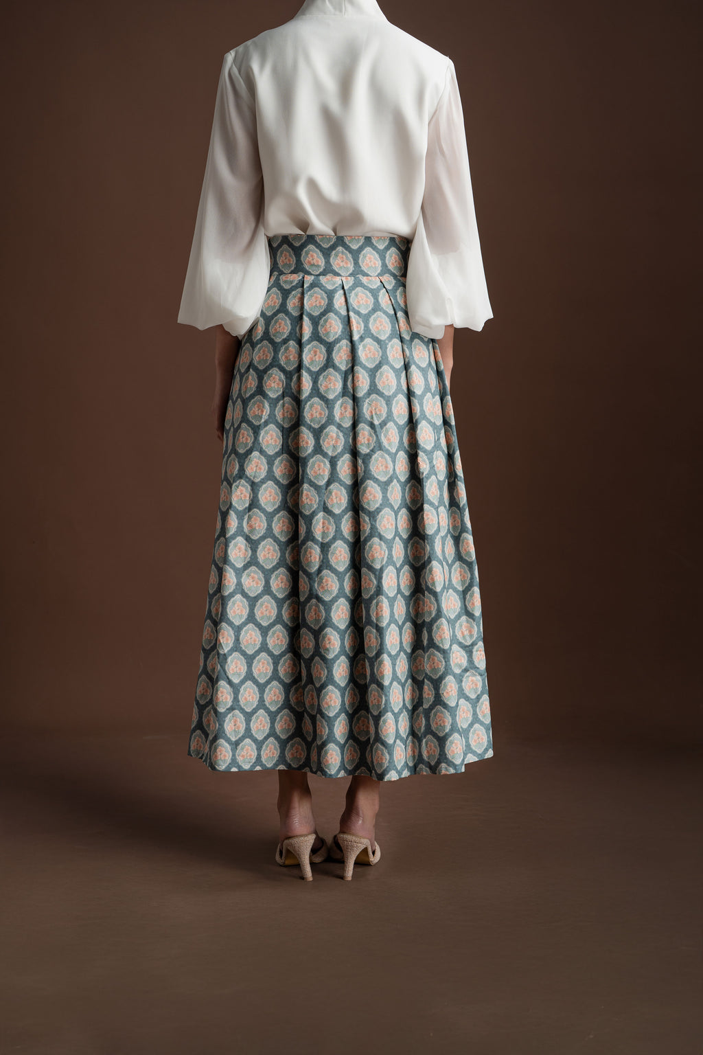 Senandika Niskala Wrapped Skirt in Blue
