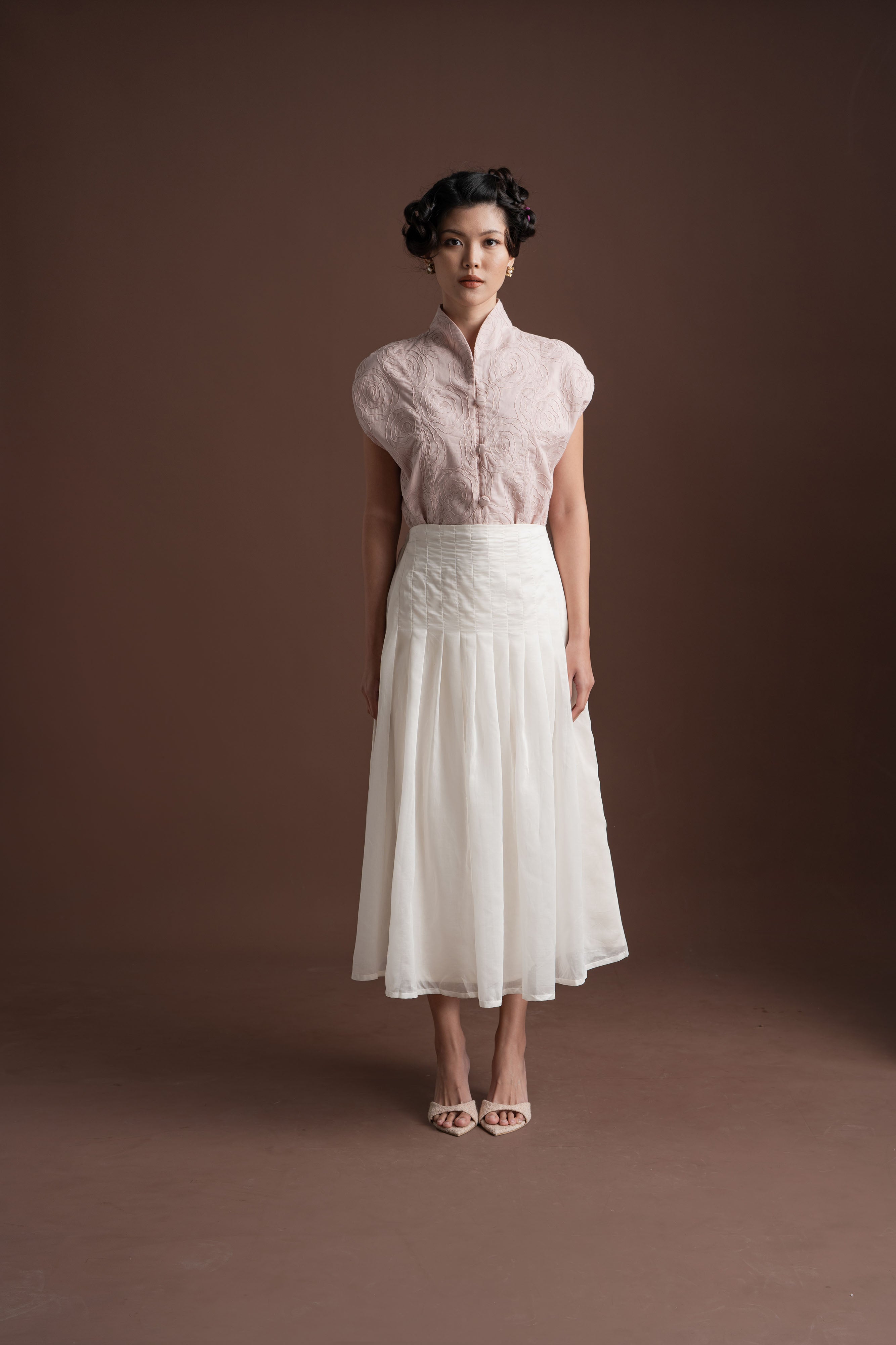 Senandika Cahaya Skirt in Buttermilk