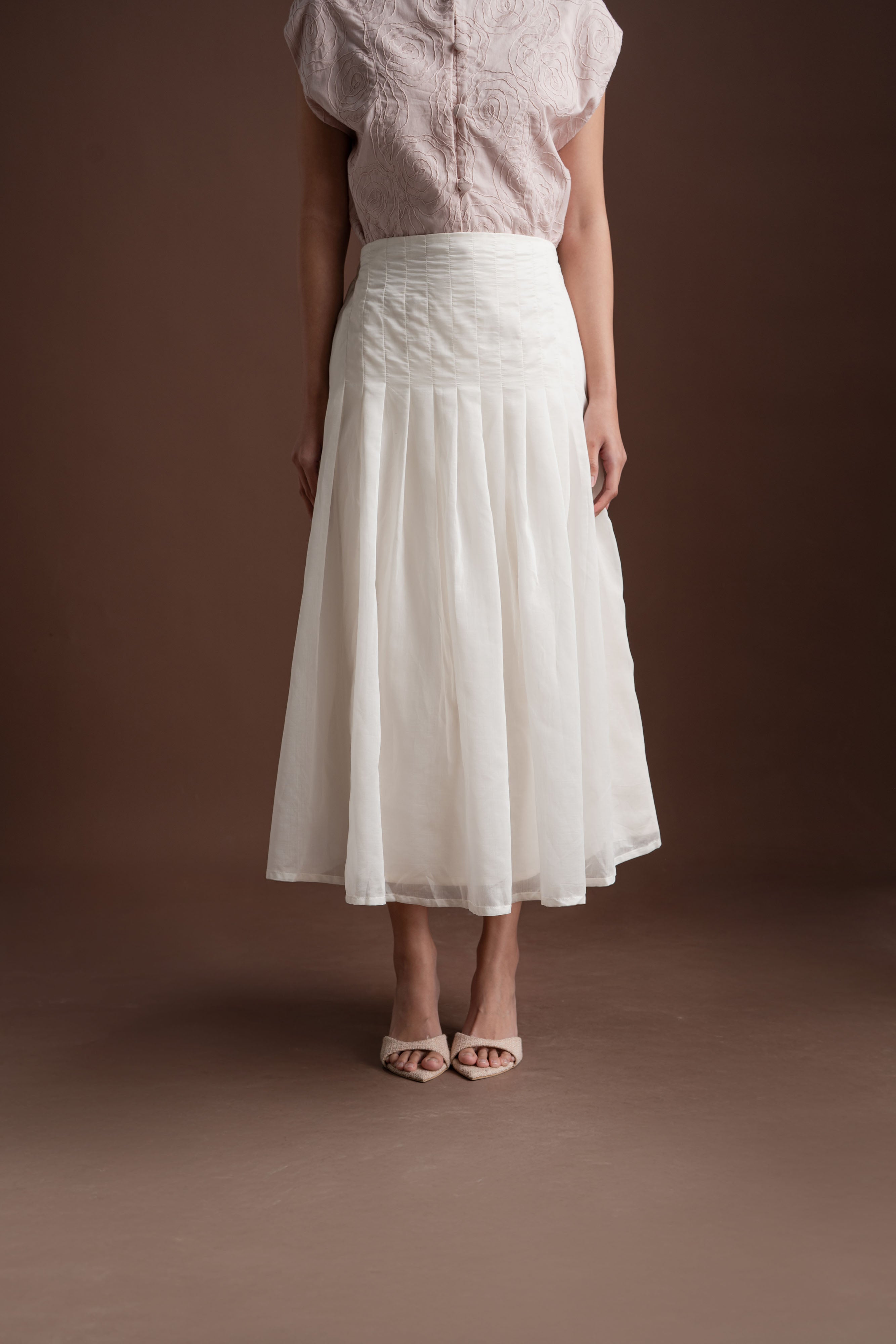 Senandika Cahaya Skirt in Buttermilk