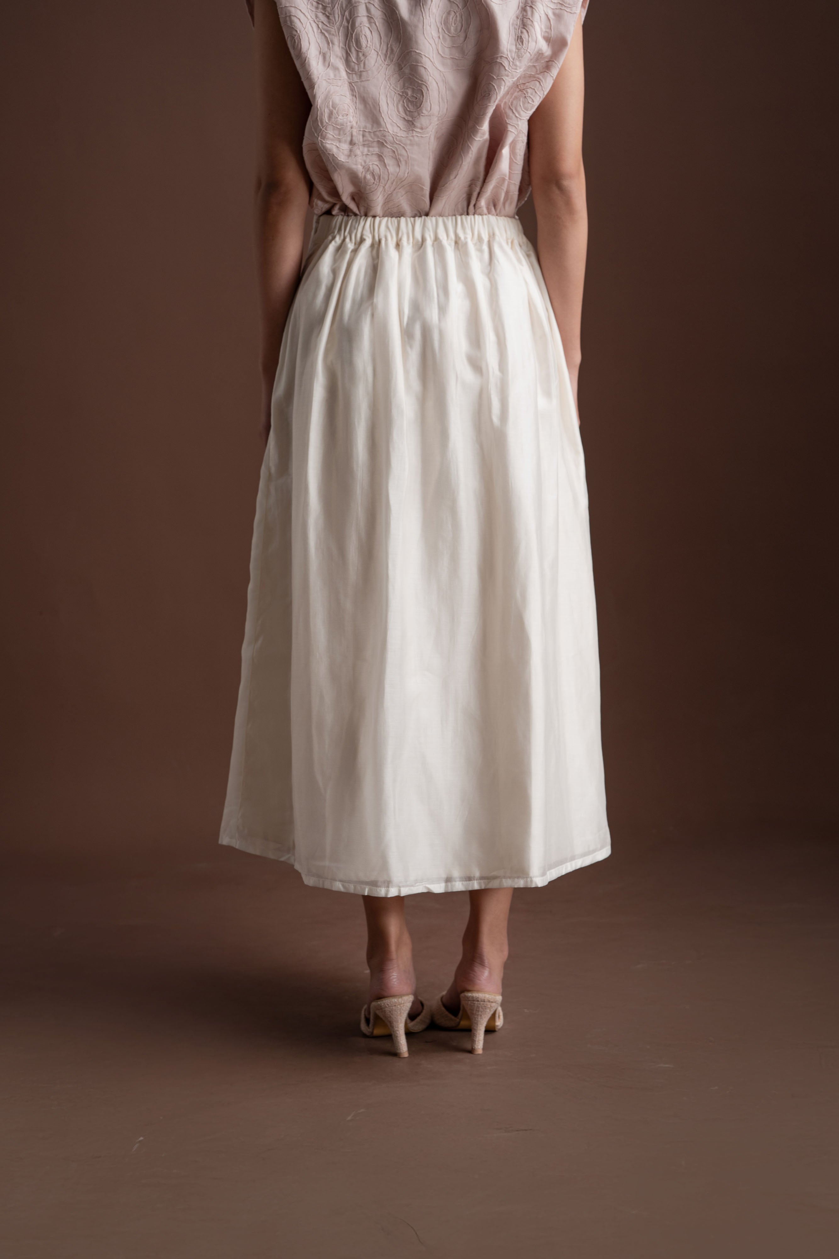 Senandika Cahaya Skirt in Buttermilk