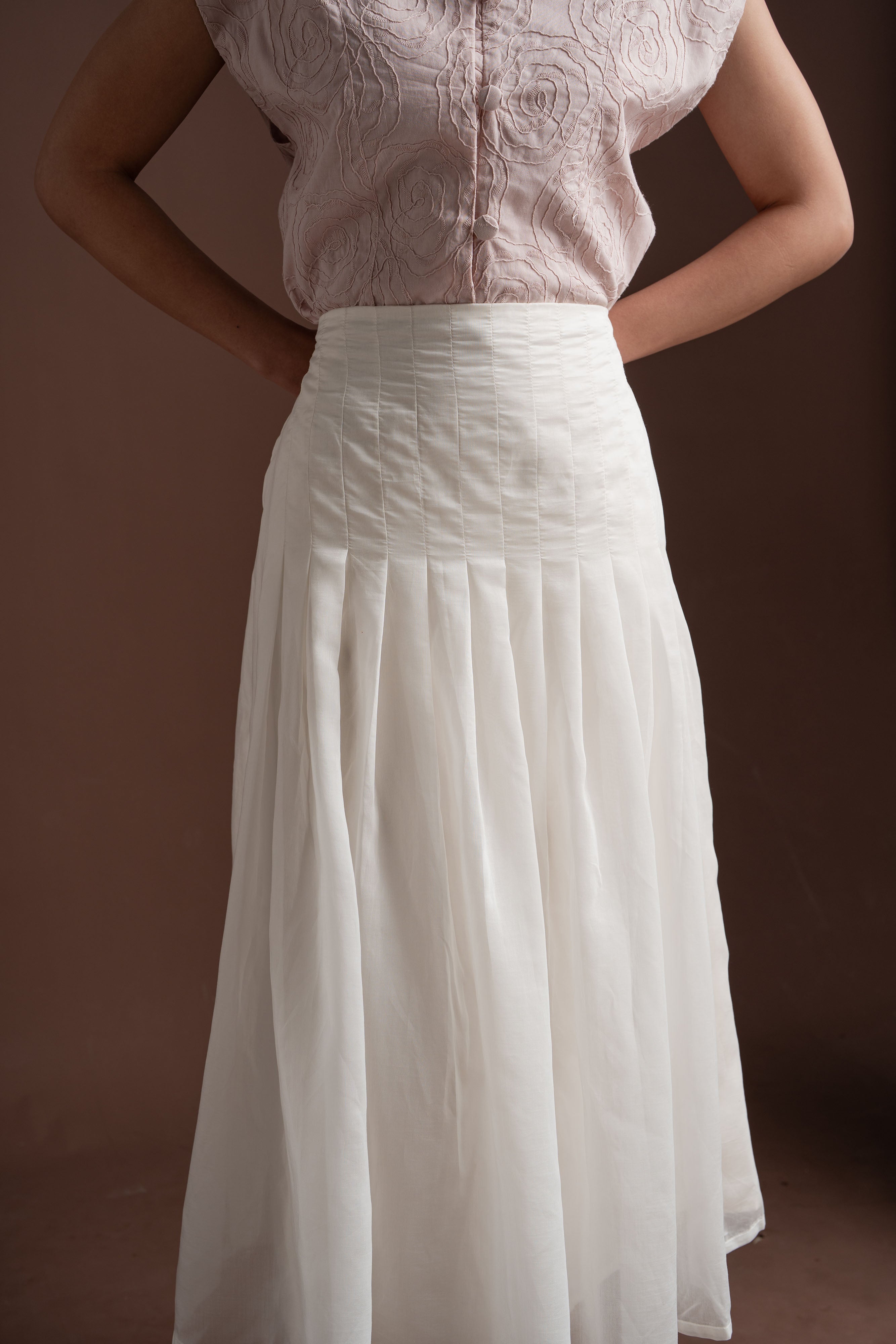 Senandika Cahaya Skirt in Buttermilk