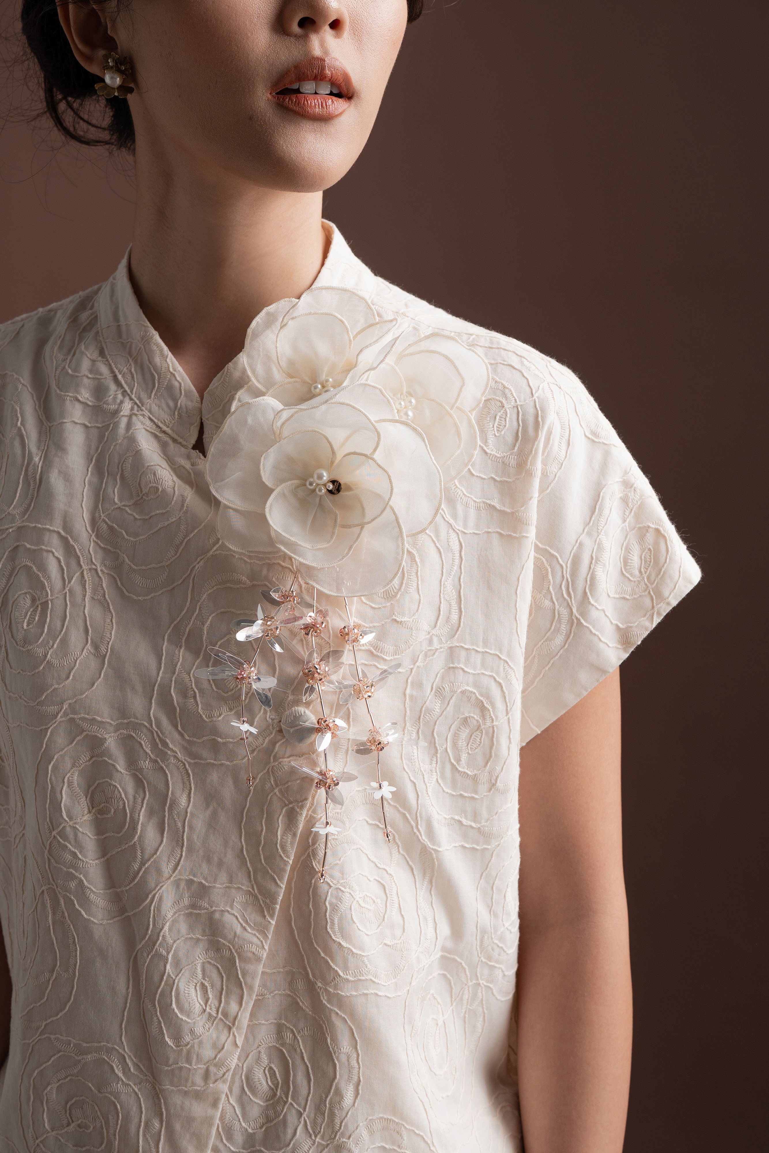 Senandika Aruna Top in Buttermilk