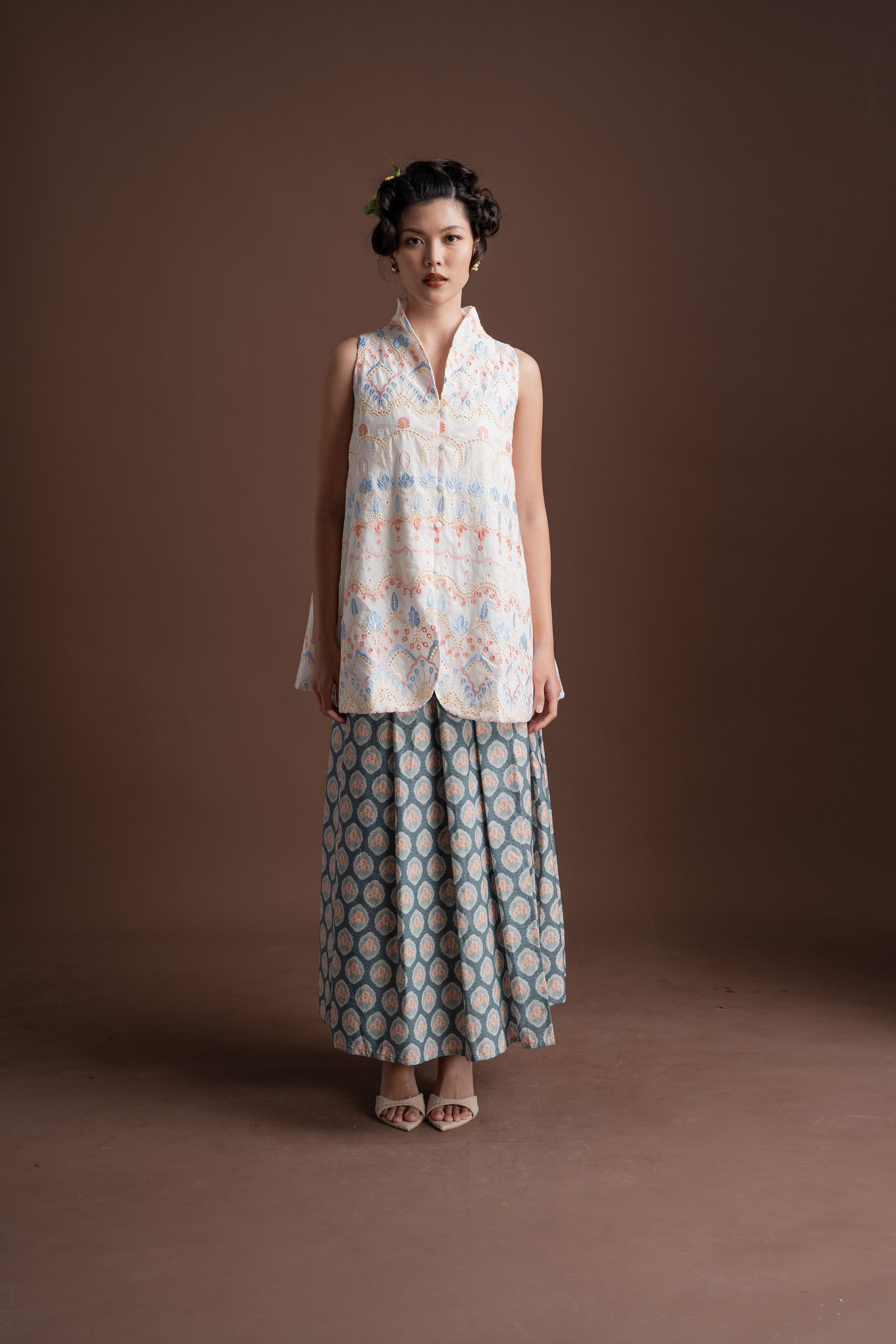 Senandika Hening Top in Buttermilk (Ready shipment date 5-12 March 2026)