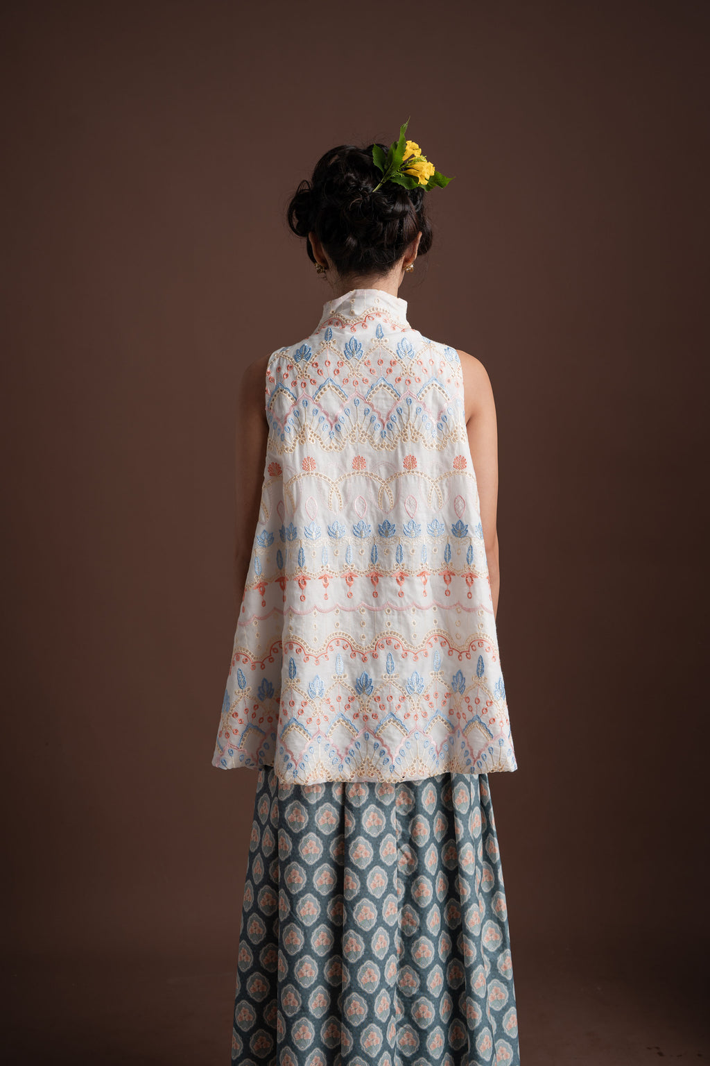 Senandika Hening Top in Buttermilk