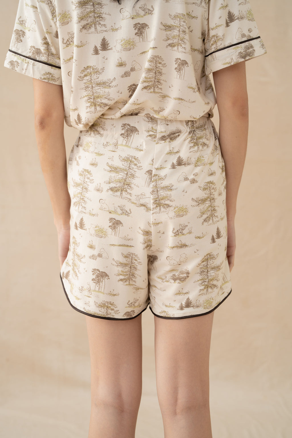 WTP Shorts Homewear Set in Cream