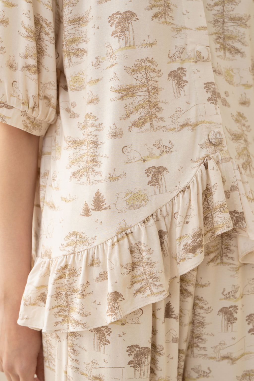 WTP Ruffle Homewear Set in Cream