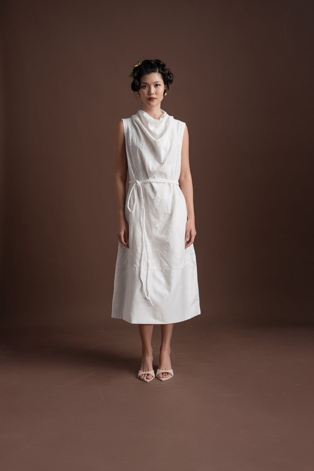 Senandika Lirih Dress in Buttermilk