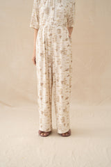 WTP Ruffle Homewear Set in Cream (Ready Shipment 18-28 February 2025)