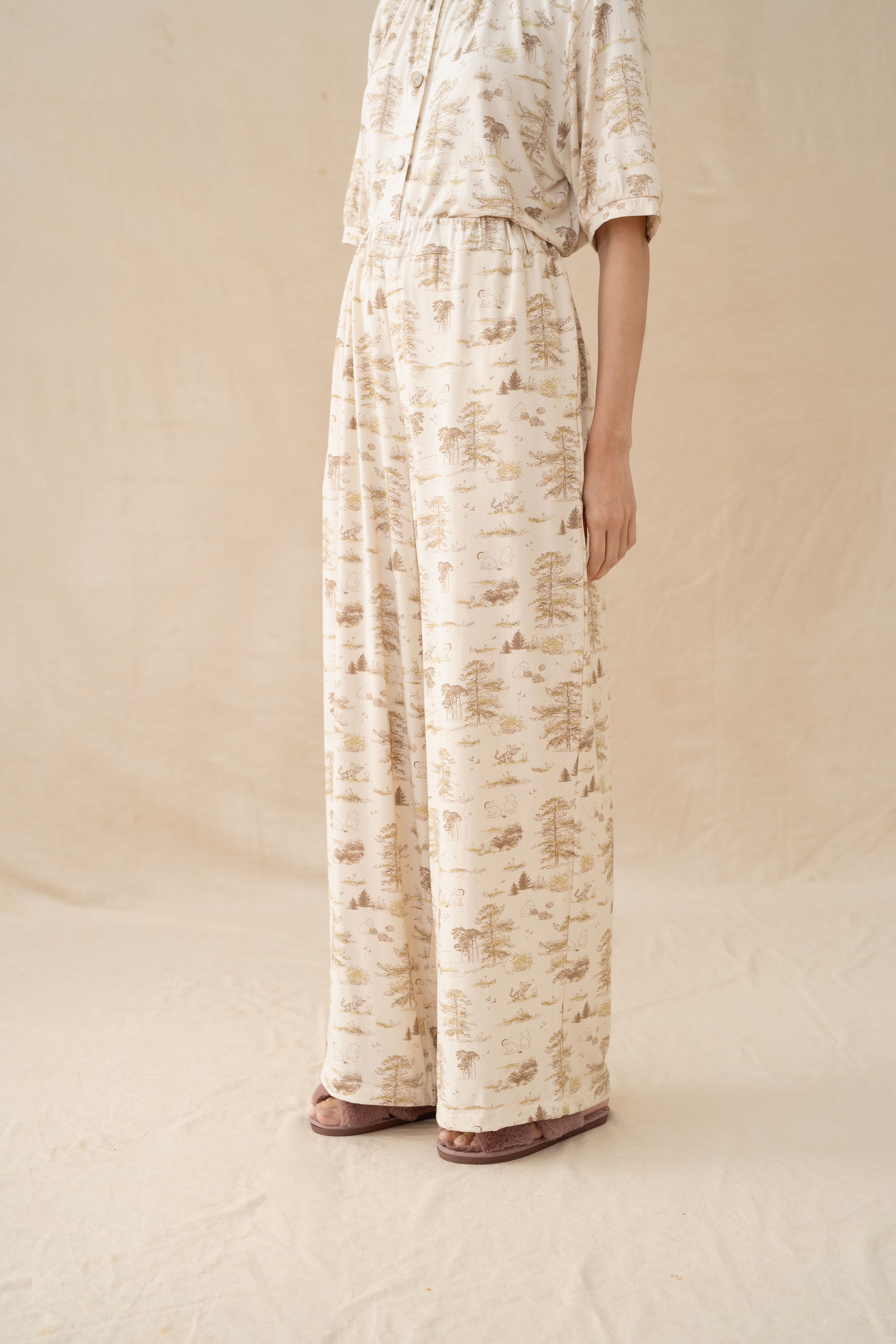 WTP Ruffle Homewear Set in Cream