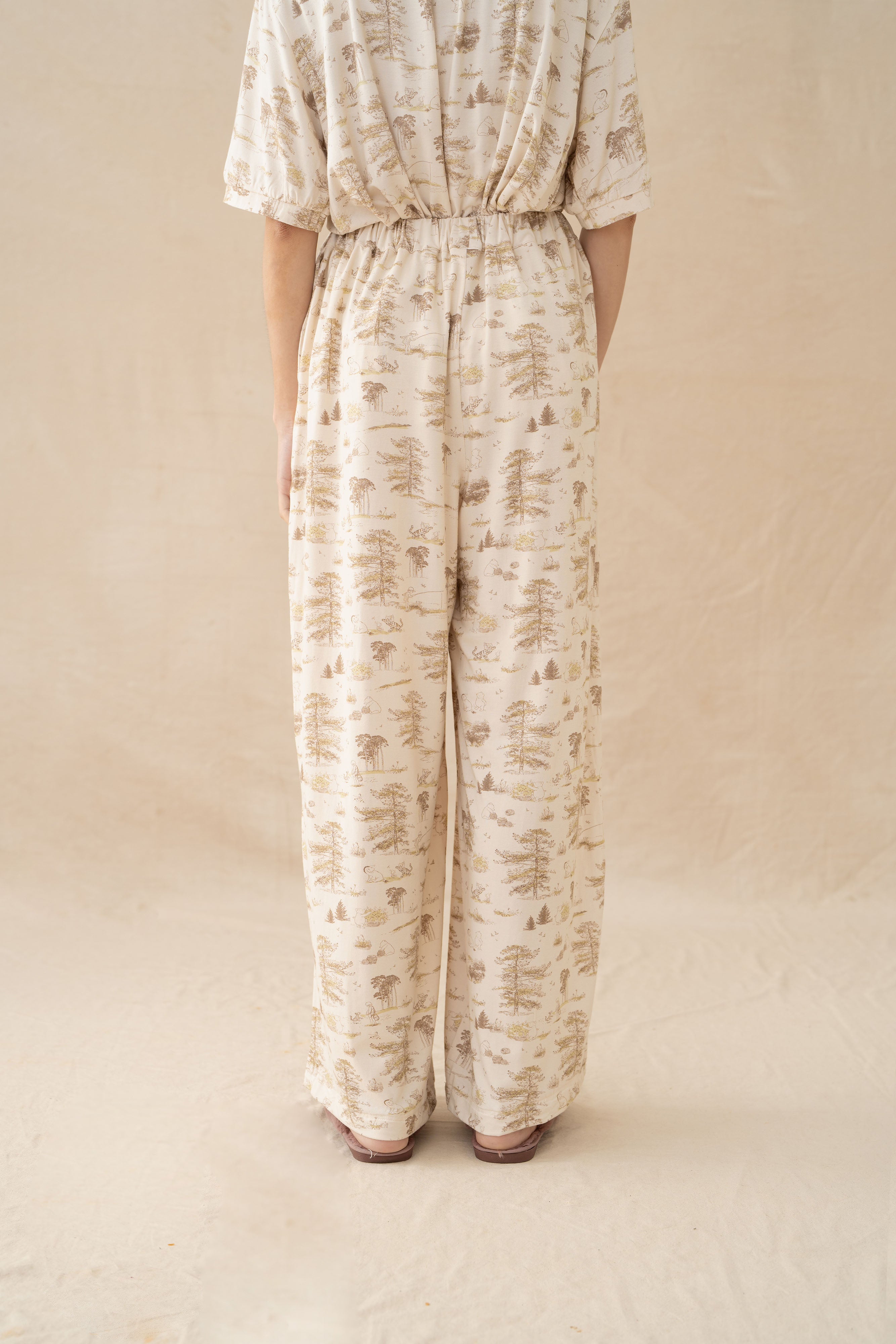 WTP Ruffle Homewear Set in Cream