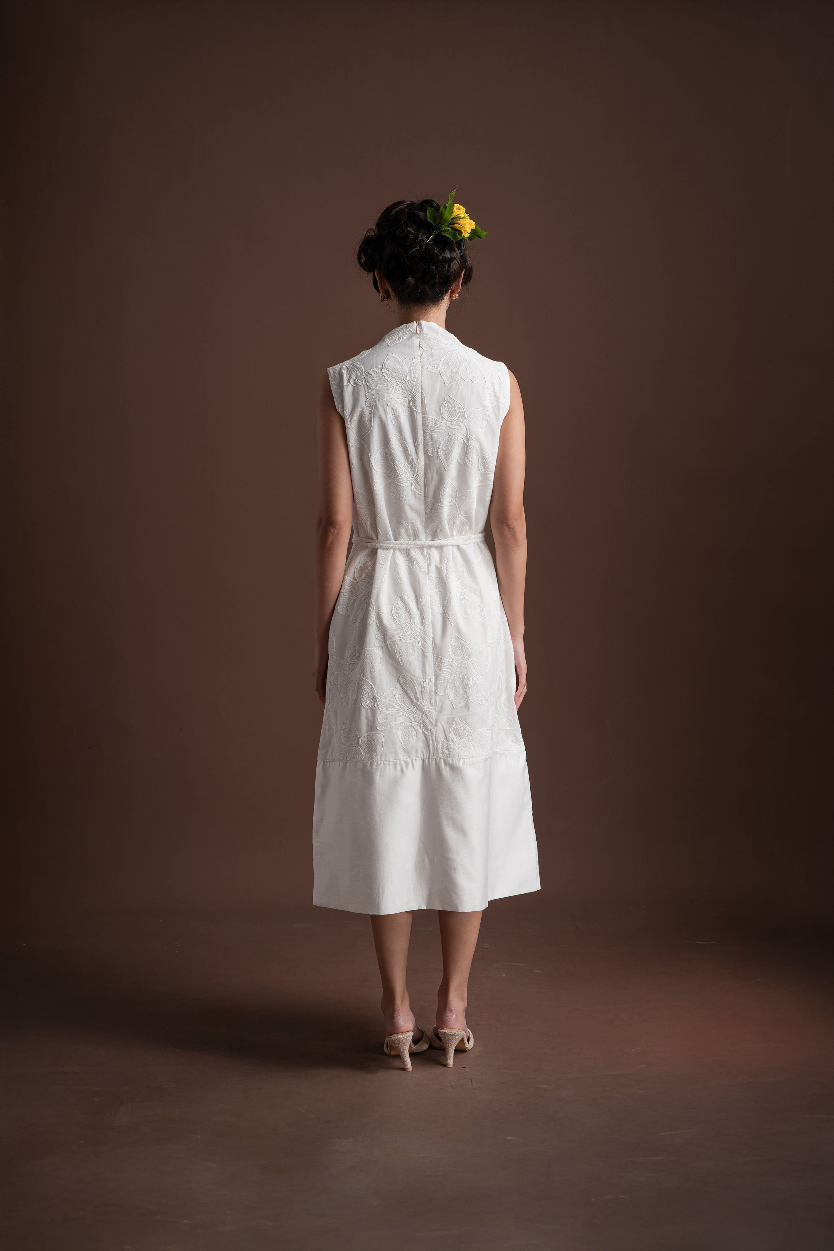 Senandika Lirih Dress in Buttermilk (Ready shipment date 5-12 March 2026)