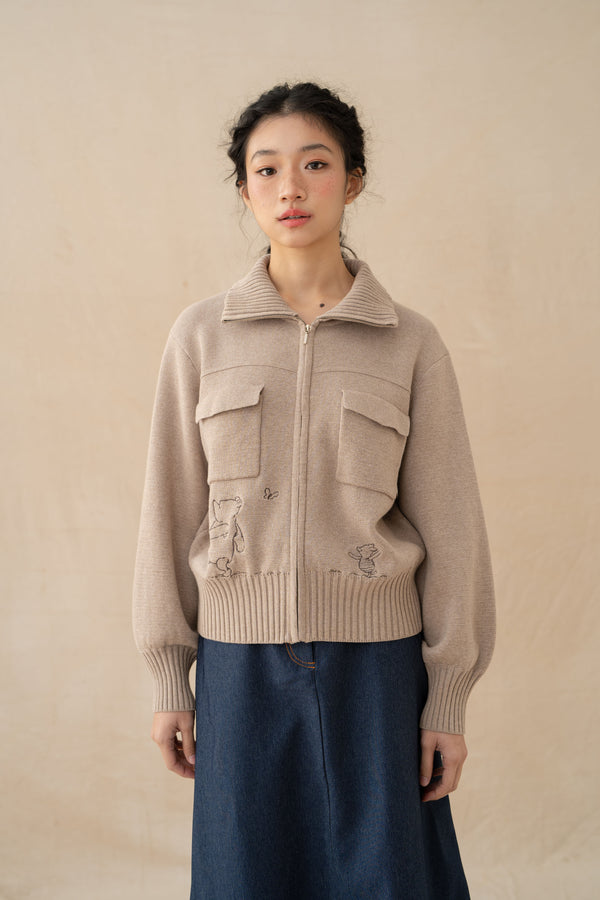 WTP Knit Jacket in Cream (PO Shipment 3-24 March 2025)